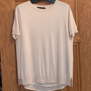 Magaschoni | cashmere silk blend lined sweater with split back